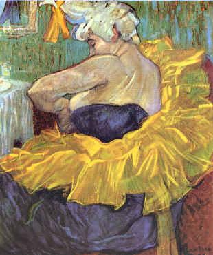  Henri  Toulouse-Lautrec Clowness Cha-u-Kao oil painting image